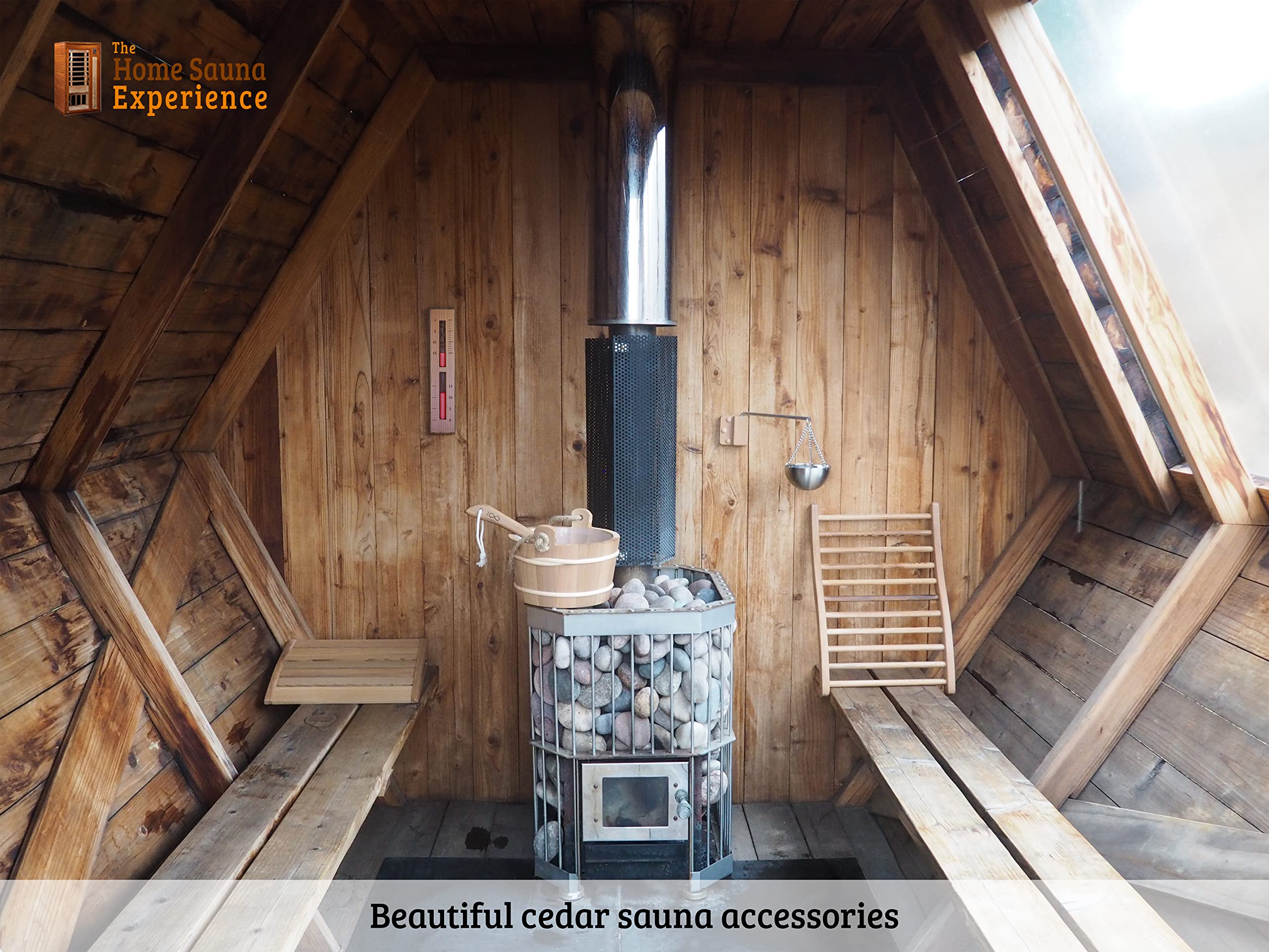 Home Sauna Experience Hse Cedar Sauna Reloj de Arena 15 Minutos Rojo óxido