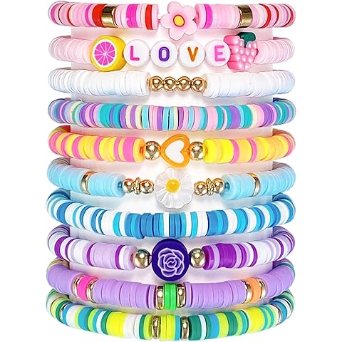 10 PCS Kids Friendship Bracelets for Teen Girls Women little Girl Jewelry Colorful ...