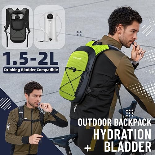 Miniatura 5 de Mochila de hidratación con vejiga de hidratación de TPU, mochila de agua ligera para senderismo, mochila de hidratación con bolsa de agua de 2