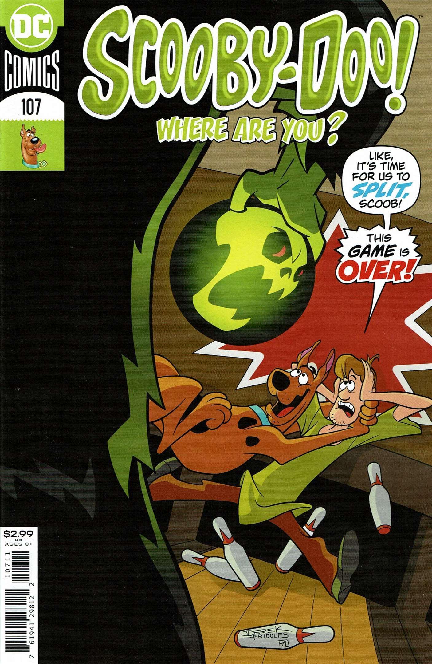Scooby Doo, Where Are You? (DC) #107 VF ; DC comic book | All Ages Bowling