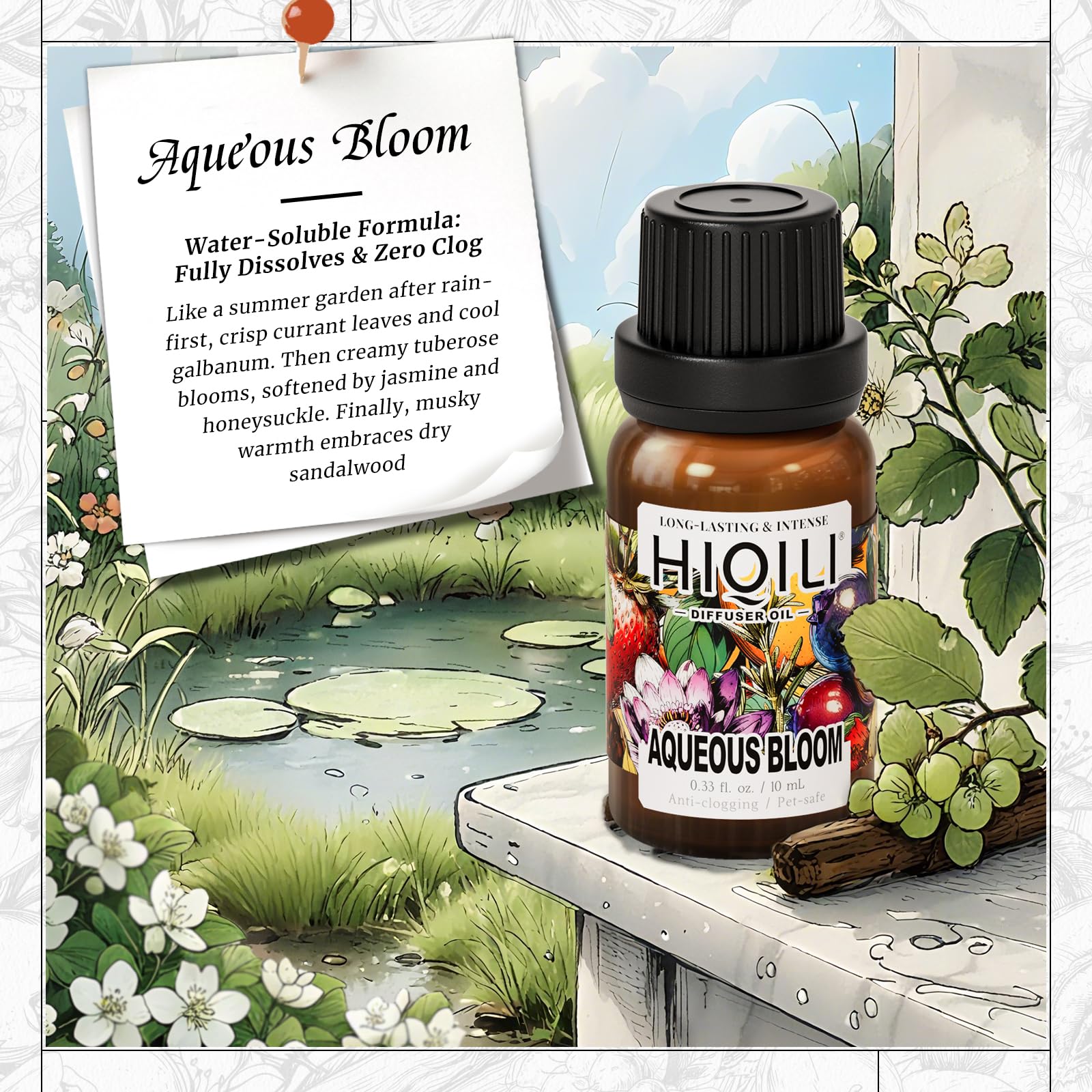 Amazon.com: HIQILI Aqueous Bloom Diffuser Oil for Humidifier, Pets