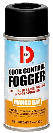 Big D 374 Odor Control Fogger, Mango Bay Fragrance, 5 oz Pack of 12