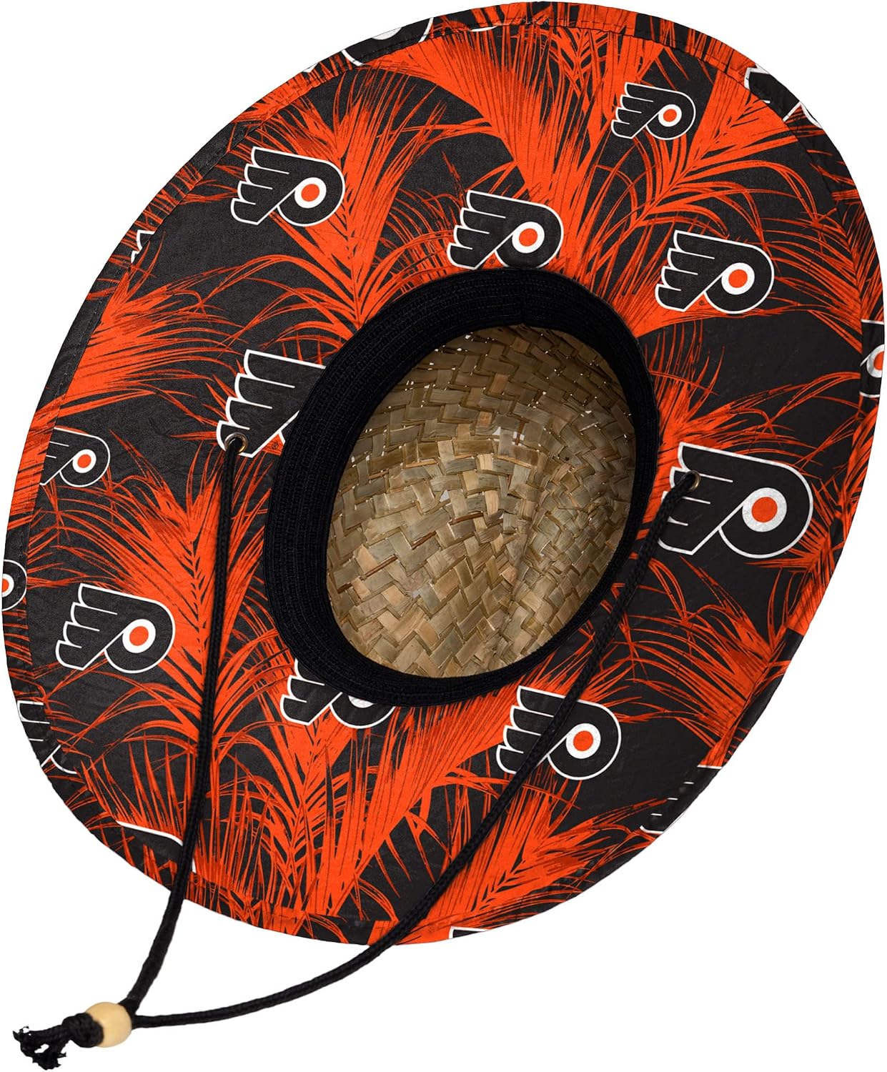 FOCO NHL Unisex-Adult NHL Team Logo Floral Straw Sun Hat