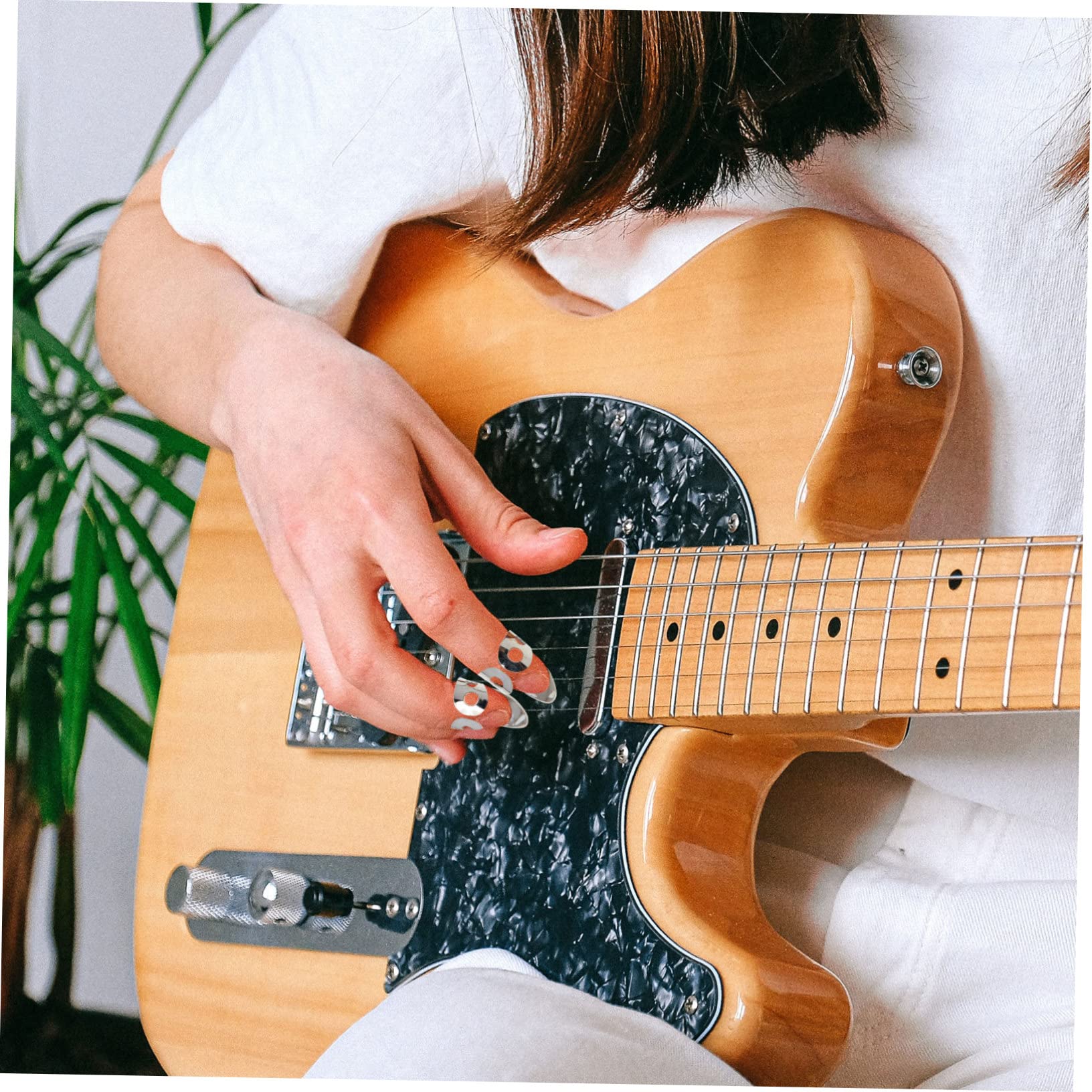 ibasenice 3 Sets Langlebige Gitarrenplektren Aus Edelstahl Für Gitarrenspieler Und Freunde