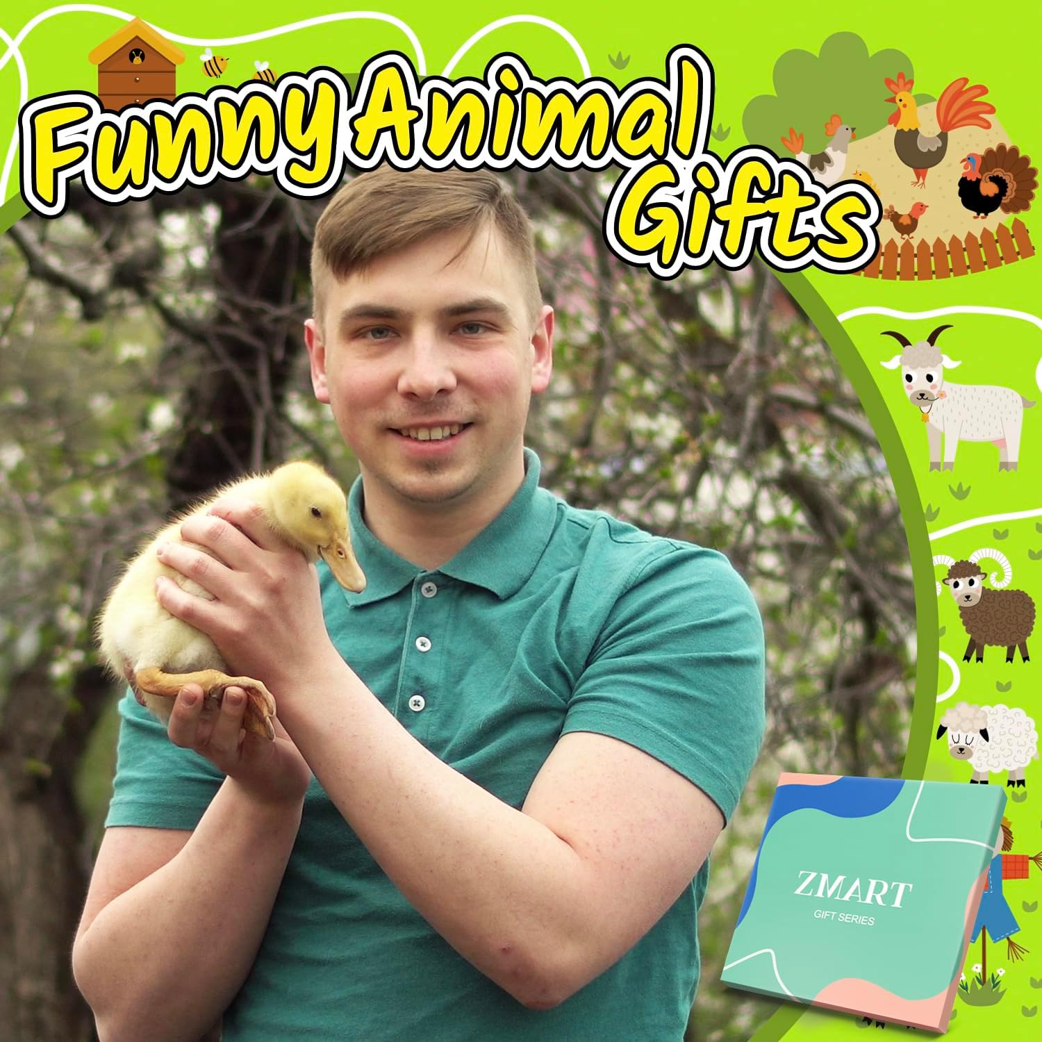 Zmart Gag Silly Duck Gifts - Funny Crazy Duck Socks for Women Men Teens Animal Lovers - Image 6