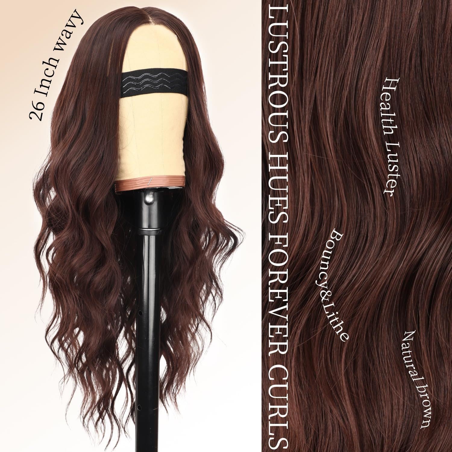 Riccioli parrucche copricapo Estensioni capelli con clip for donne