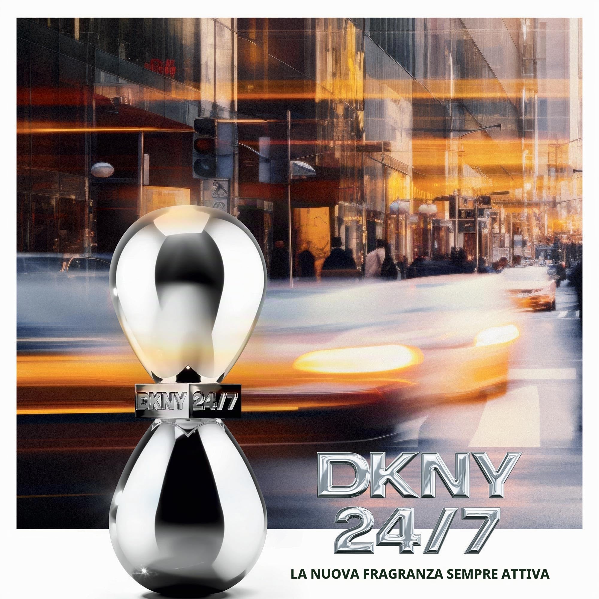 DKNY 24/7, Eau de Parfum da donna, profumo floreale legnoso, fragranza di lunga durata