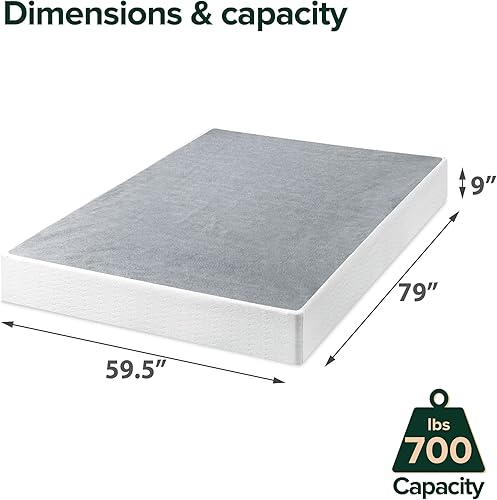 Miniatura 23 de ZINUS Somier metálico inteligente/Base de colchón/Marco de metal fuerte de 9 pulgadas (22.86 cm) fácil montaje, tamaño King