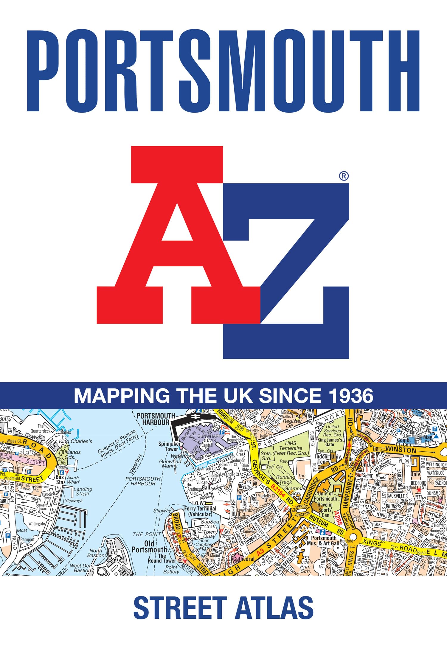 Portsmouth A-Z Street Atlas by A-Z Maps (Paperback Book)