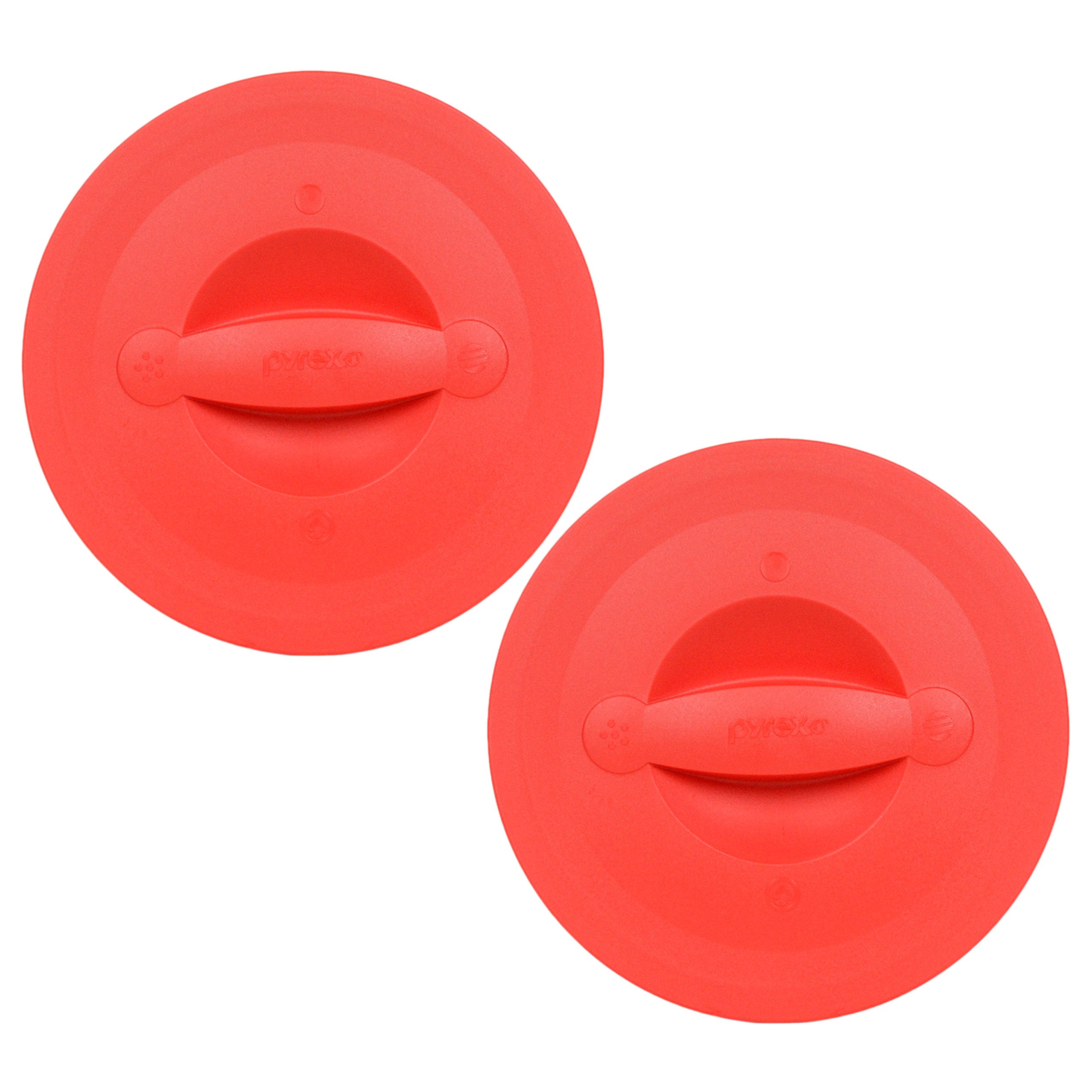 Pyrex 564-rrd-pc 8 taza rojo taza de medir tapa (lote de 2)