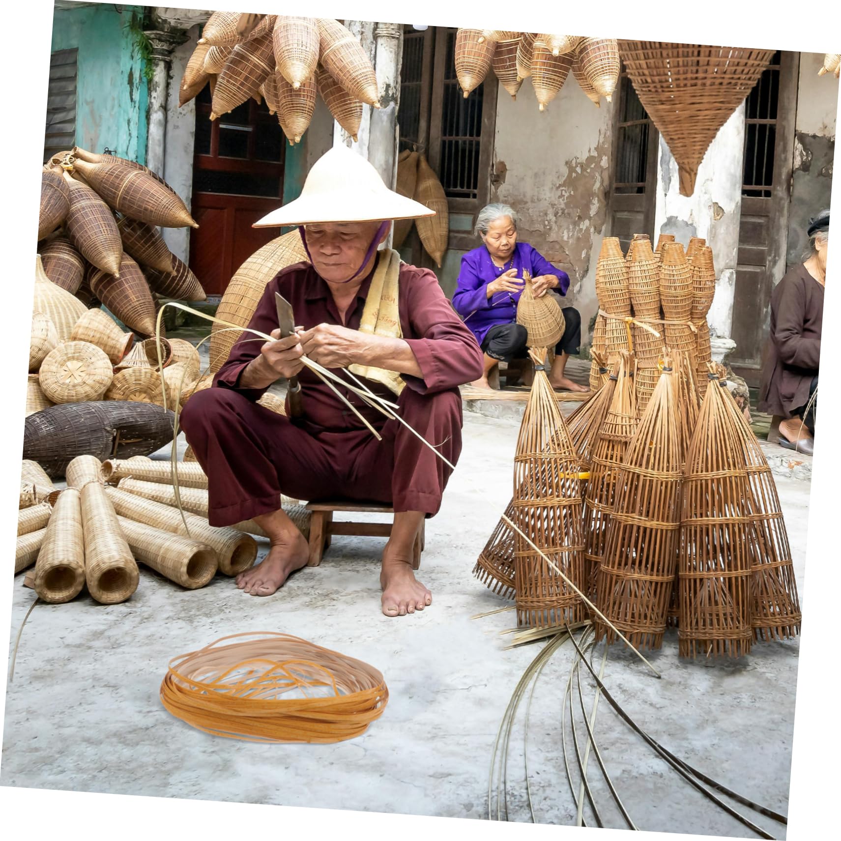 1rotolo Striscia per Intrecciare Rattan Imitazione Materiale per Fai da Te e Decorazioni Striscia Resistente e Decorativa per Mobili e Artigianato Perfetta per Lavori Manuali e
