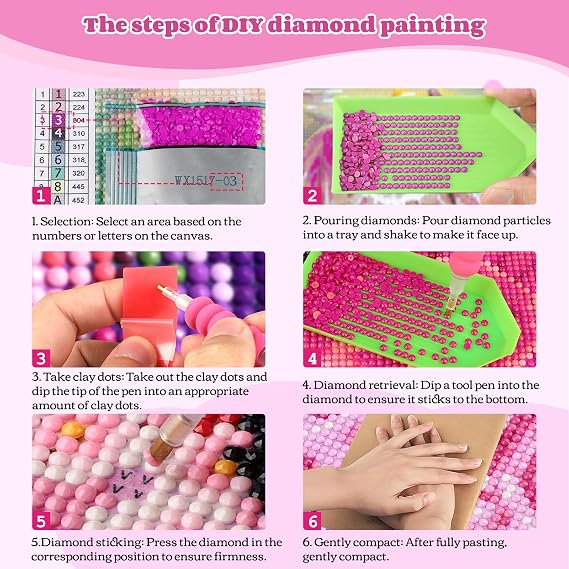NEWENMO Hearty Breakfast Diamond Painting Kits Full Round Drill for Adults | DIY Gem Mosaic Craft Featuring Breakfast Scene,5D Diamond Painting,Diamond Art,Household Home Wall Decoration,30x40cm