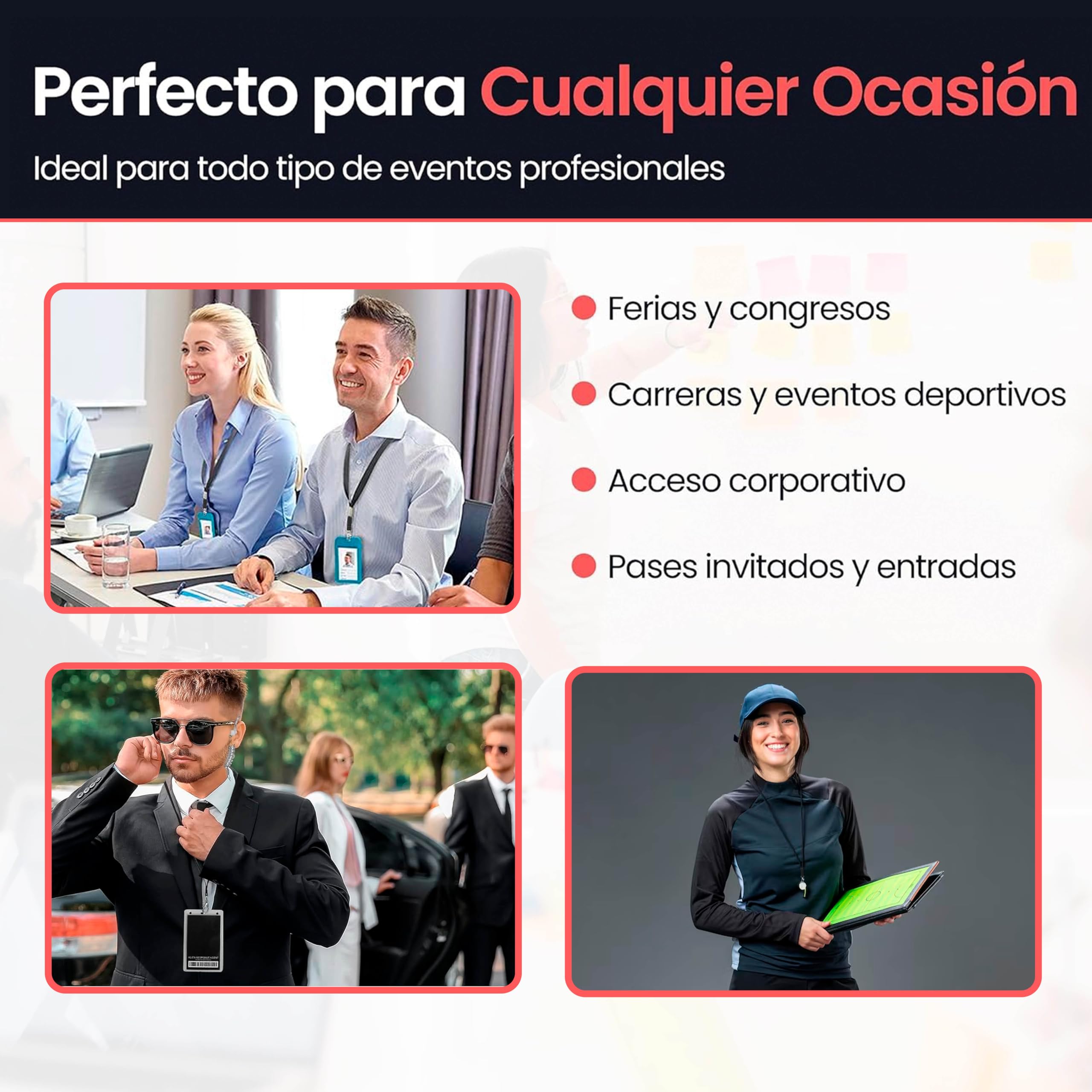Pack Lanyards Colores Gancho Metálico - Lote Lanyard Colores Polyester 2cm Ancho y 46cm Largo para Cuello - Llaves - Tarjetas Identificativas - Pendrive