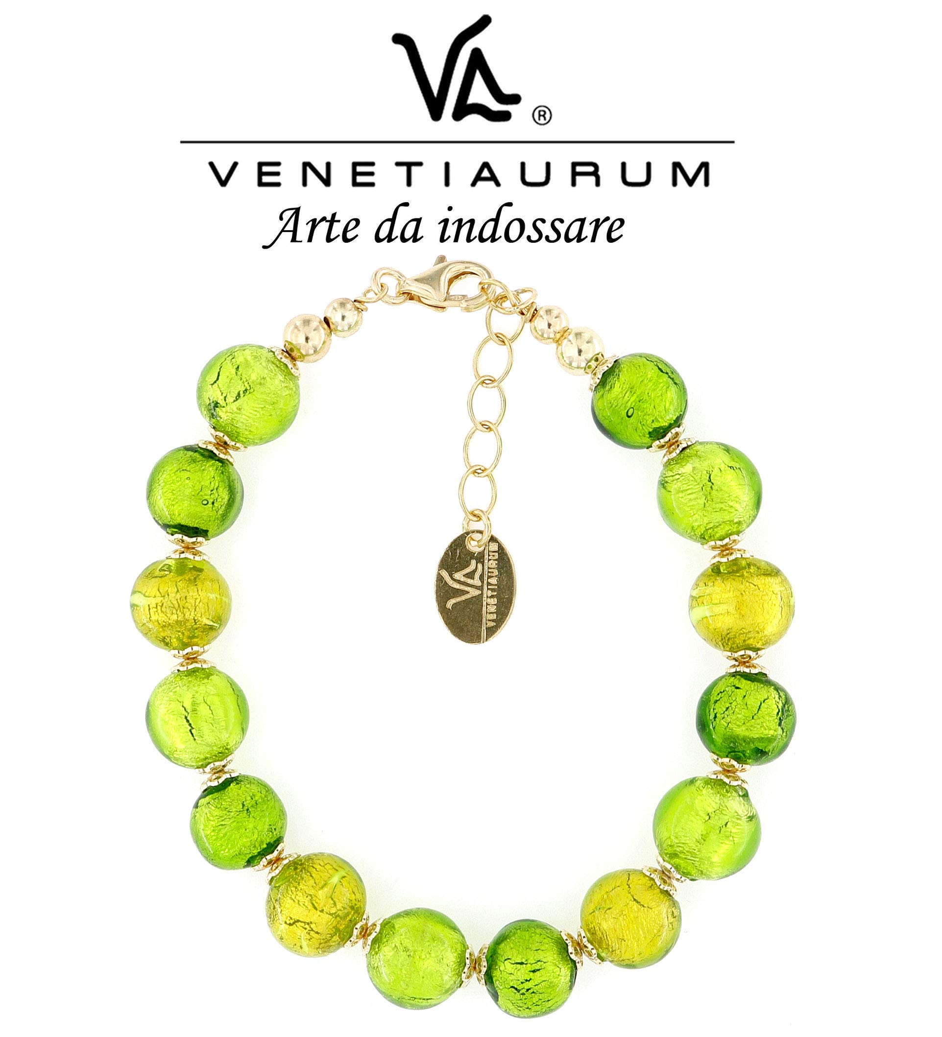 Venetiaurum - Offre Bracelet femme avec perles en verre original de Murano et Argent 925 - Bijou certifié made in Italy