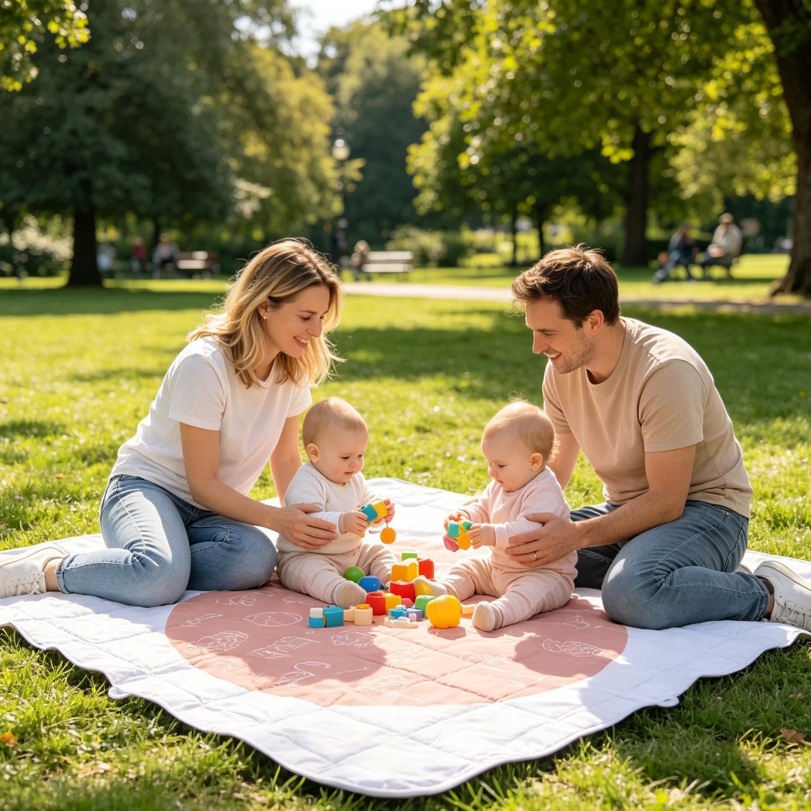 Kinderpool für den Wasserdicht Sanddicht 2 x 1,85 m | pool und Decke 2 in 1 für Kinder Familienspiel Wasserurlaub Ausflug Picknick