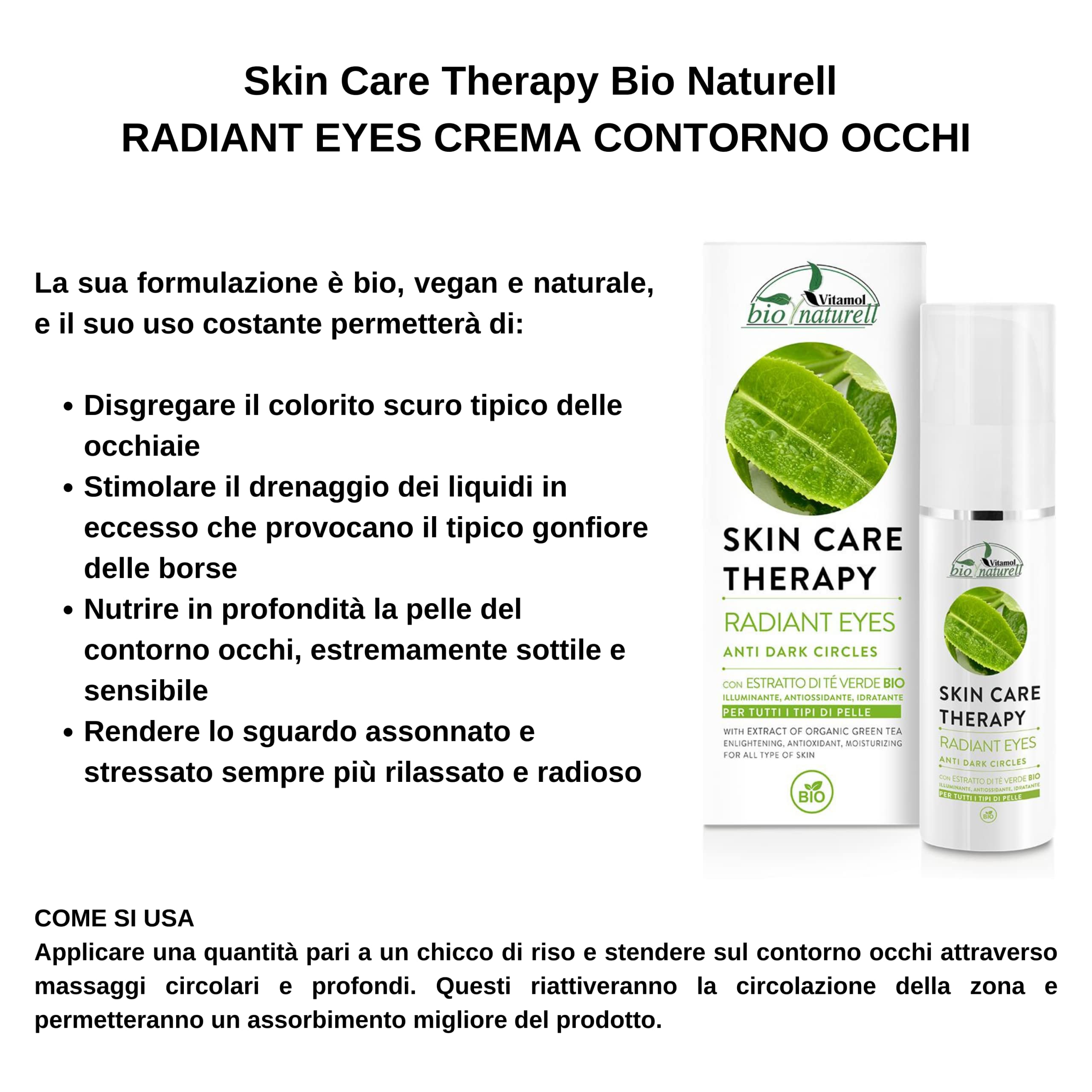 Vitamin Organic Natural Radiant Eye Anti-Dark Circles 30 ml, 30 ml (Pack of 1) - Image 2