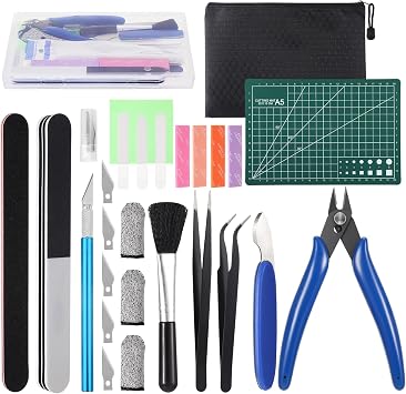 Fippy Model Kit Tools, Hobby Building Tools with A5 Cutting Mat