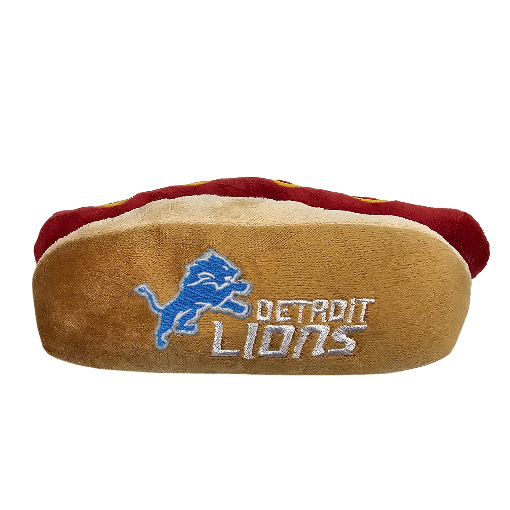 Pets First NFL Detroit Lions HOT Dog Plush Dog & CAT Squeak Toy - Cutest HOT-Dog Snack Plush Toy for Dogs & Cats with Inner Squeaker & Beautiful