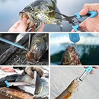 Vista 8 de Mossy Oak Kit de Herramientas de Pesca - Alicates de Pesca, Sujetador de Labios de Pescado, Removedor de Anzuelos de Pesca Multifuncional con Funda