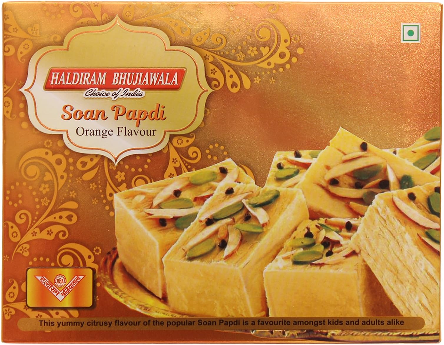 Haldiram Bhujiawala Orange Soan Papdi - 500gm