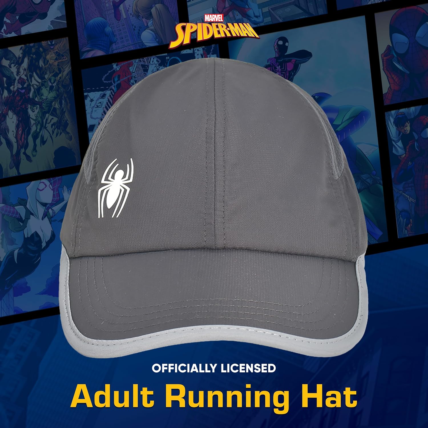 Marvel Spider-Man Running Hat, Lightweight Active Sports Baseball Cap, Men and Women's Golf, Tennis and Gym Accessories - Image 2
