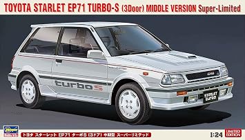 Hasegawa - 1:24 Toyota Starlet EP71 Turbo-S (3Door) Middle Version Super-Limited