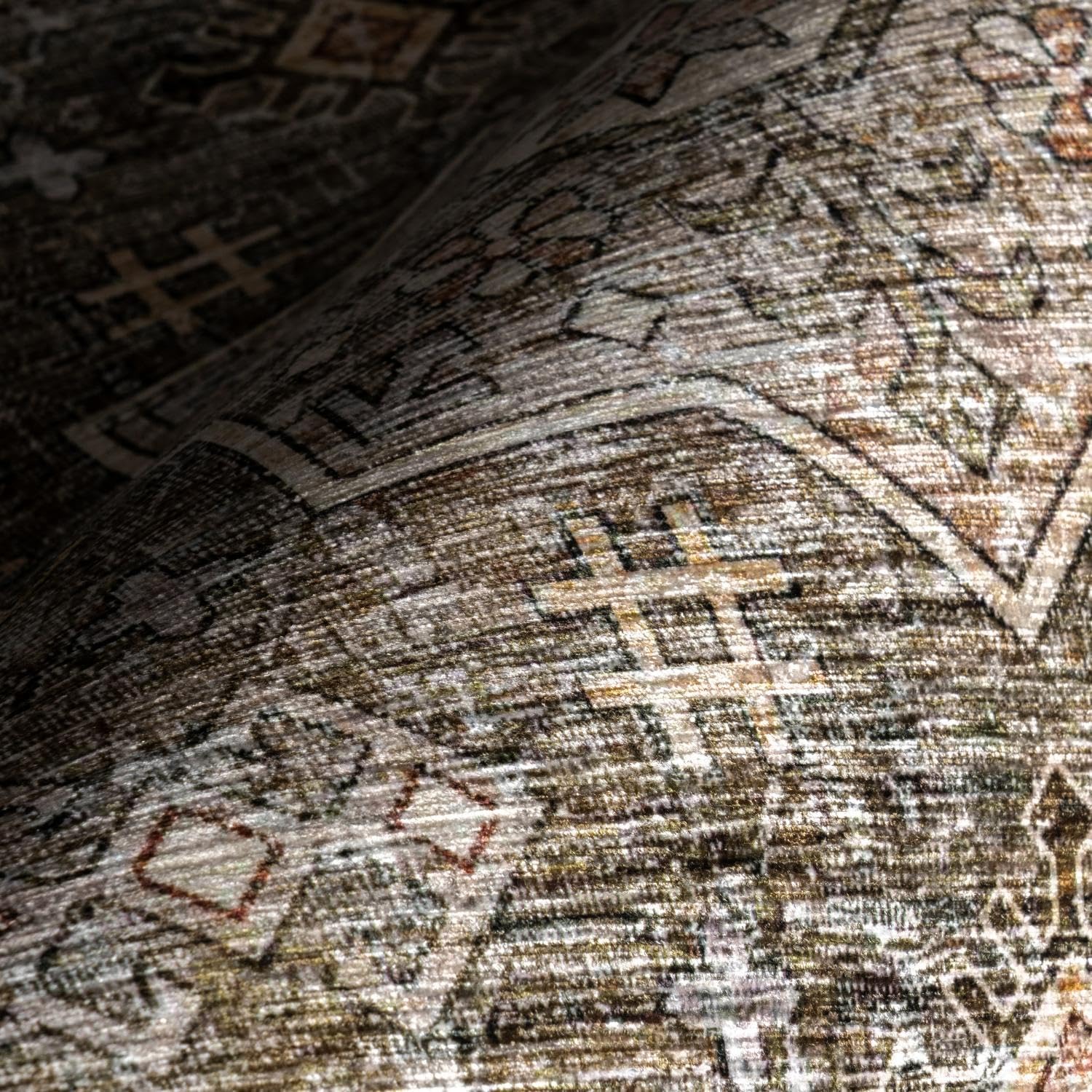 nuLOOM 8' x 10' Machine Washable Area Rug with Waterproof Spill Proof Surface, Non Slip Backing and Stain Resistant for Living Room, Bedroom, Kitchen, Dining Room, Purdie Sage Green