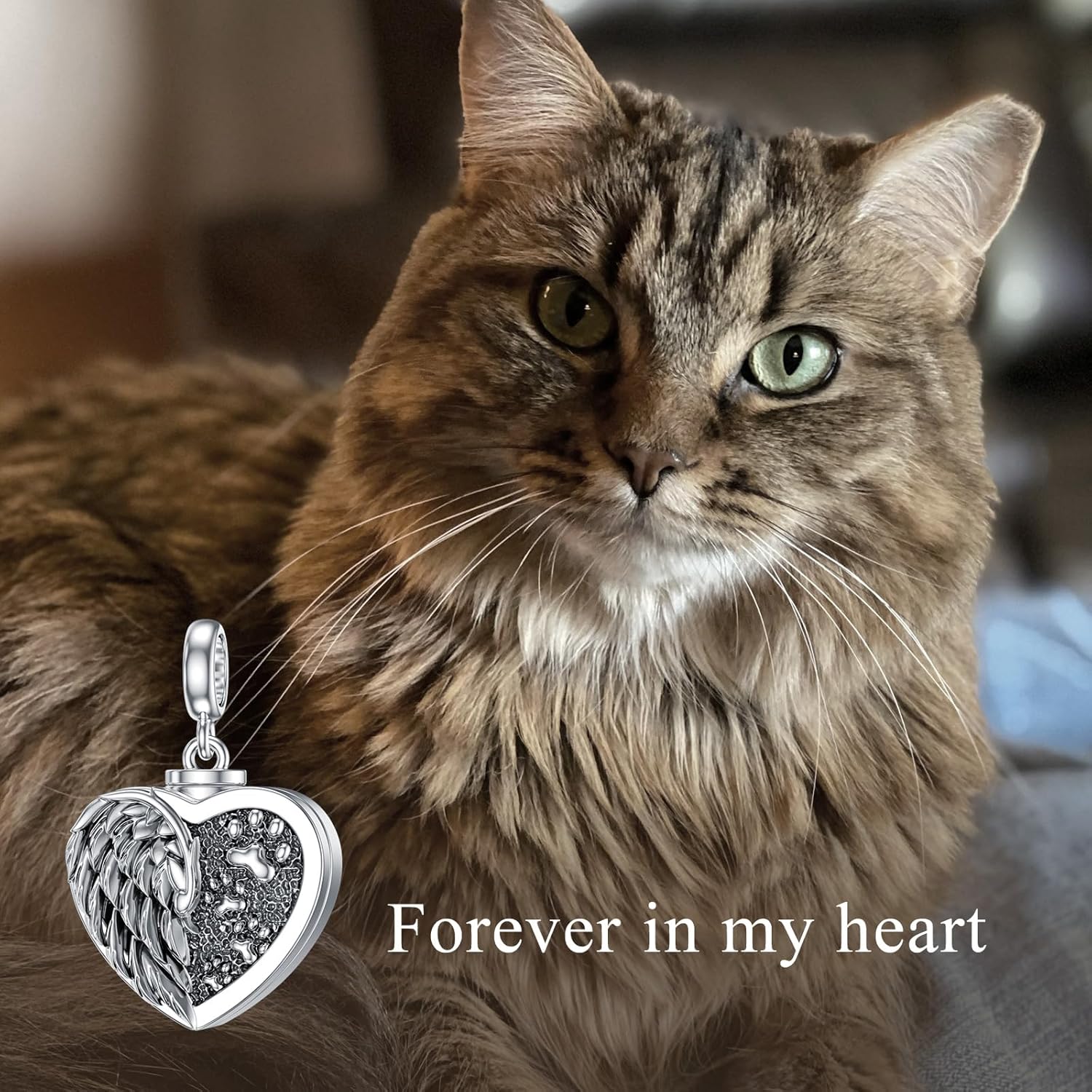 Personalized Heart Photo Cremation Urn Charm for Ashes 925 Sterling Silver Custom 2 Picture Image Bead Fit Snake Bracelet Keepsake Memorial Locket for Women Mom - Image 6