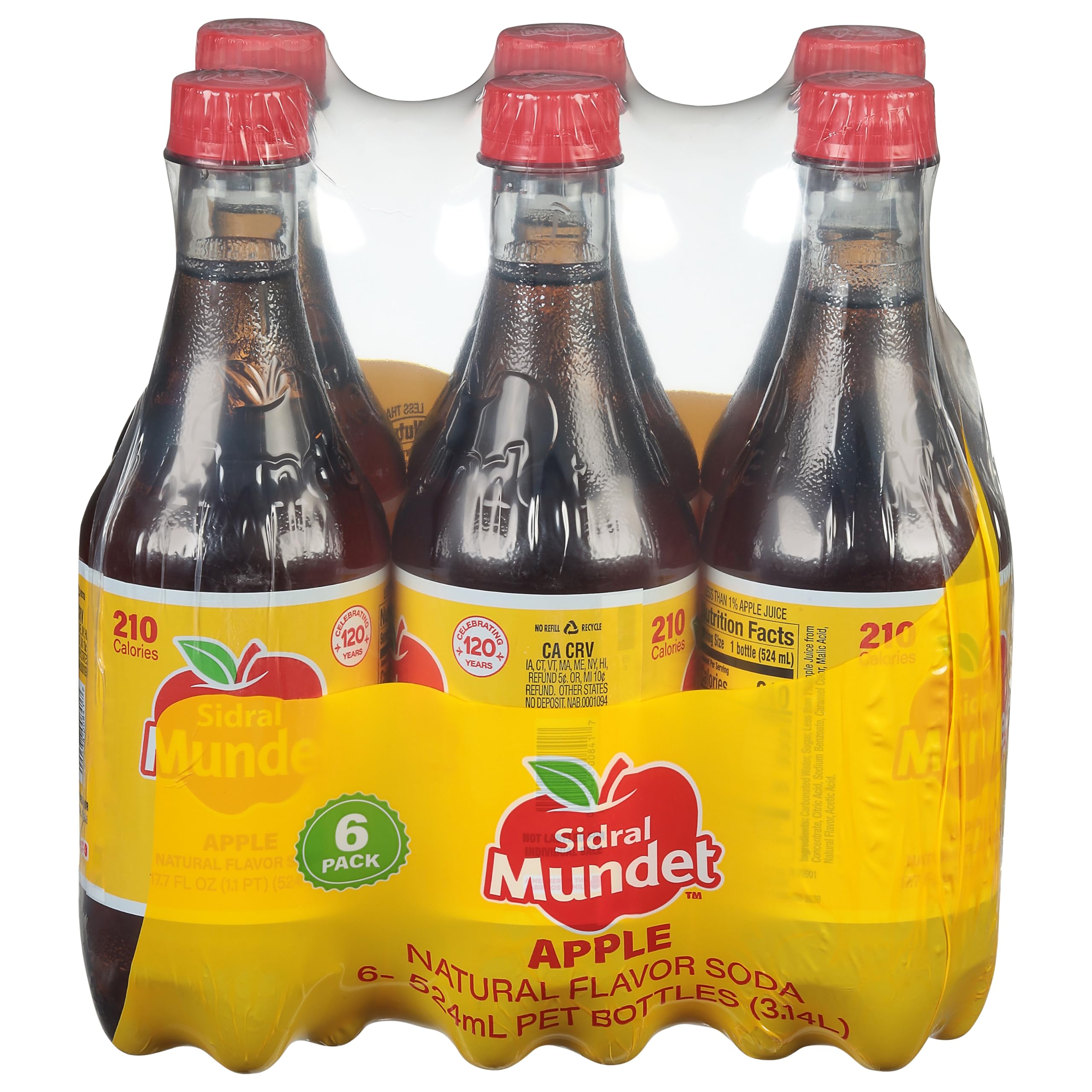 Sidral Mundet, Apple Pet, 106.17 Fl Oz