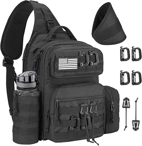 CVLIFE Mochila táctica para hombres, bolsa de hombro militar, bolsa de asalto militar Molle Army Assault Bolsa táctica desmontable con soporte para