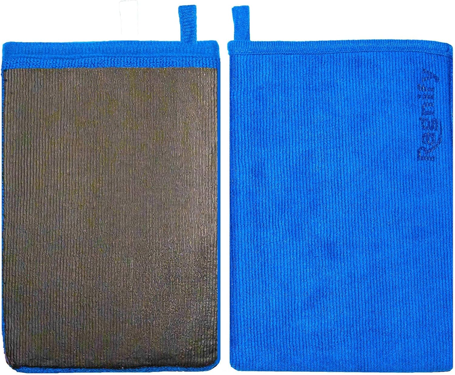 Pack of 2 Clay Mitt Auto Detailing Medium Grade Clay Bar Alternative Mitt for Flawless Removal of Surface Bonded Micro Contaminant (Gray)