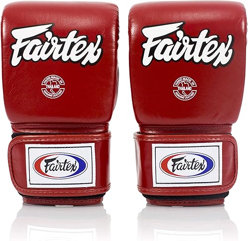 Miniatura 3 de Fairtex TGO3 - Guantes de boxeo Muay Thai para hombres, mujeres, niños, diseño especial de pulgar abierto, guantes de MMA, kickboxing, gimnasio,