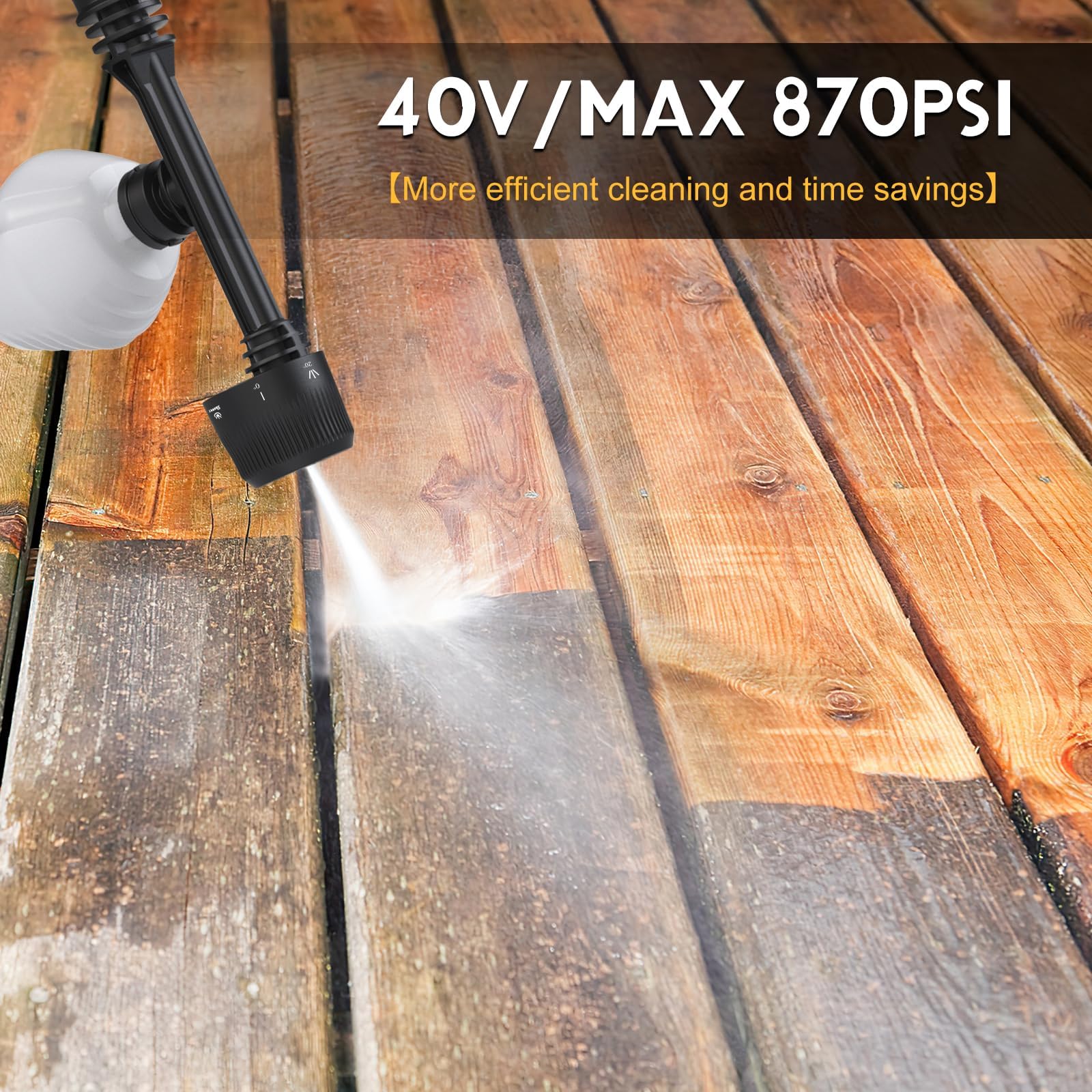 Amazon | BERGWERK コードレス高圧洗浄機 40V ポータブルパワー