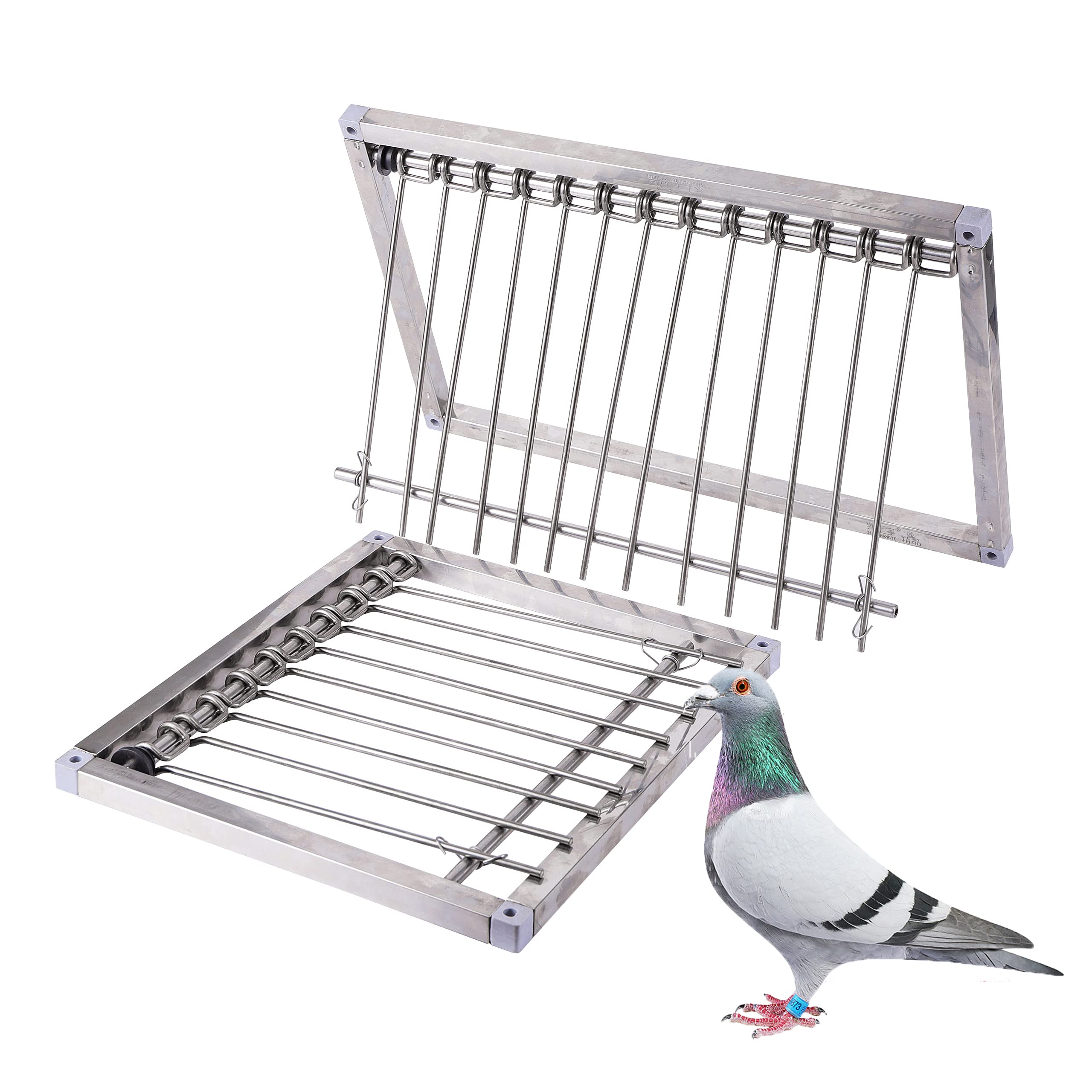 Entrada de palomas para loft de carreras y ventanas de gallinero en jardín