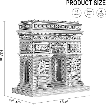 Amazon.com: Piececool 3D Metal Puzzles for Adults, Arc De Triomphe