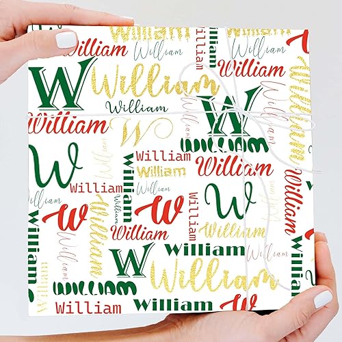 Miniatura 1 de YESCUSTOM Papel de regalo de Navidad personalizado con muñeco de nieve para niños, mujeres, hombres, fiestas, papel de regalo de Navidad, papel de