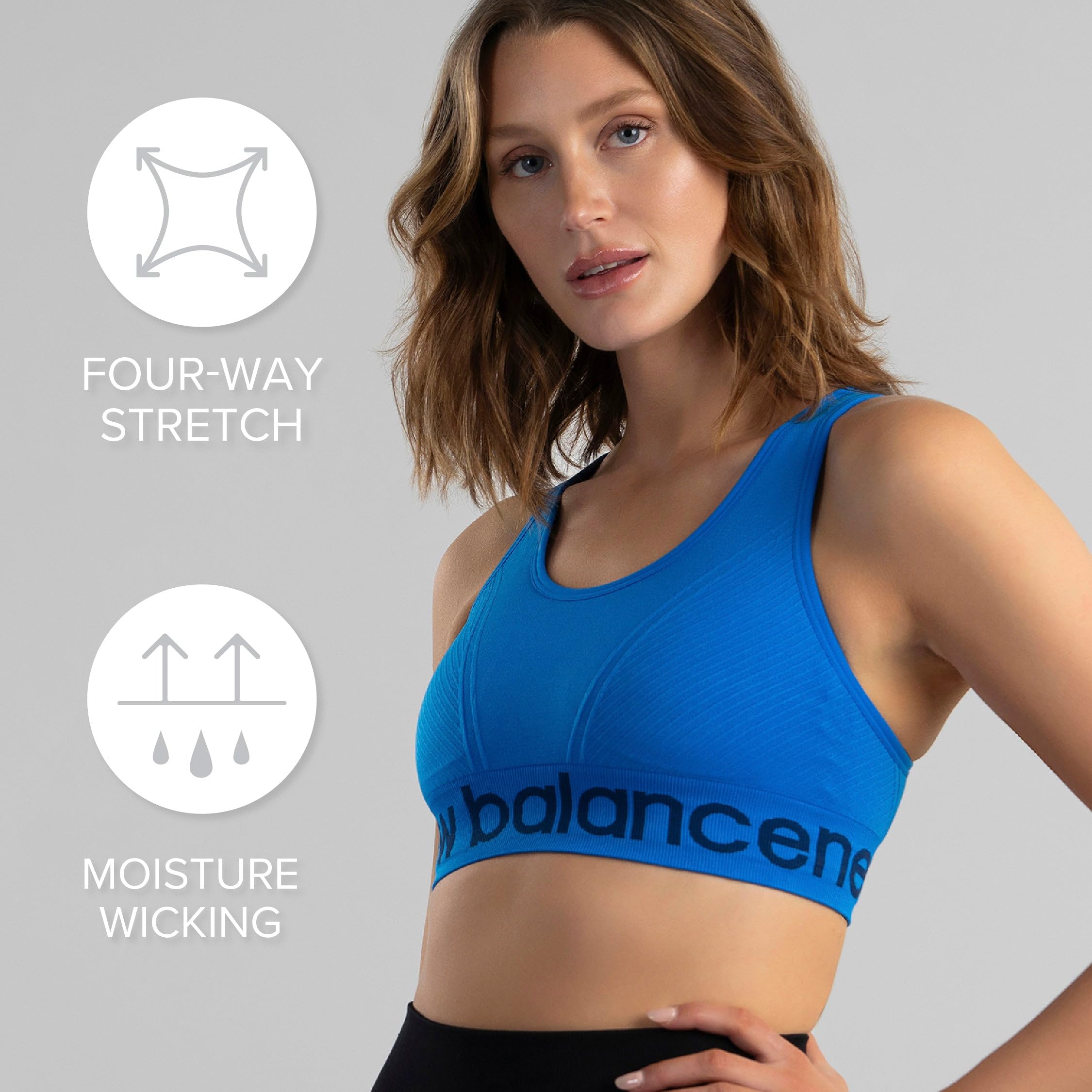 New Balance New Balance Seamless Sports Bra Sujetador Deportivo Mujer (Pack de 1)