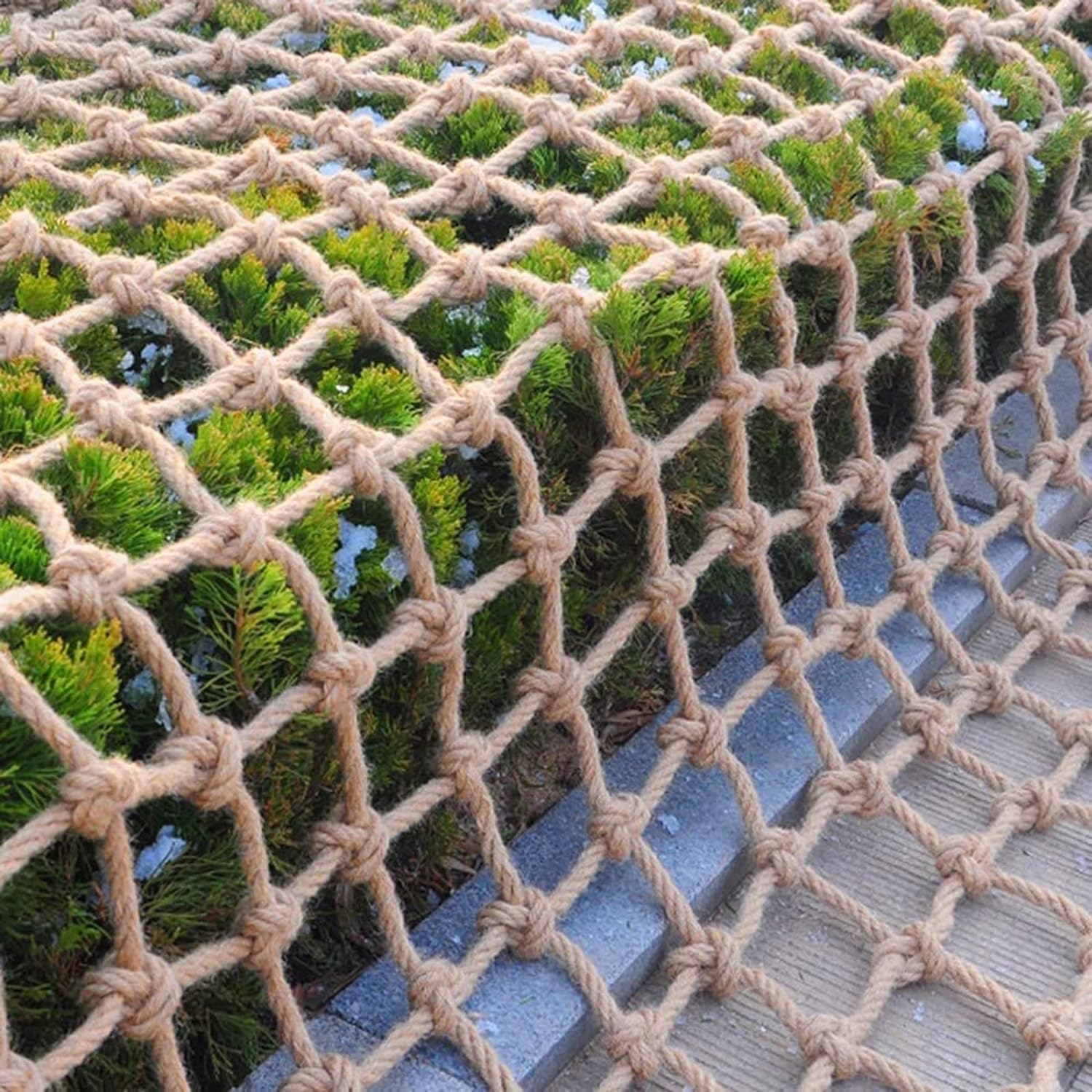 Children's Climbing net Climbing Cargo Netting, Outdoor Climbing Netting, All Weather Treehouse Netting for Outdoor Swing Garden Plants(2 * 2m)