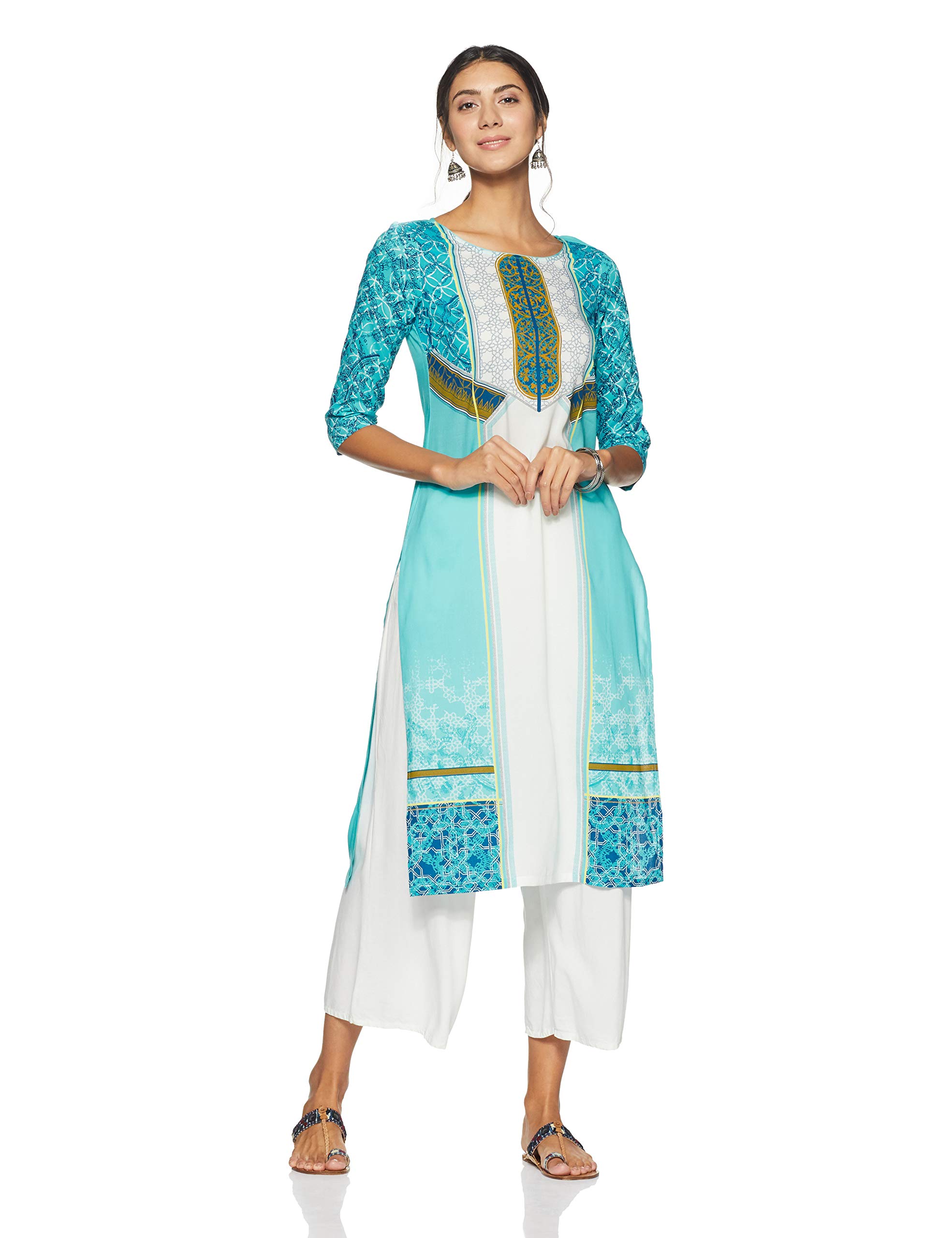 Aurelia Women's Cotton Straight Kurta