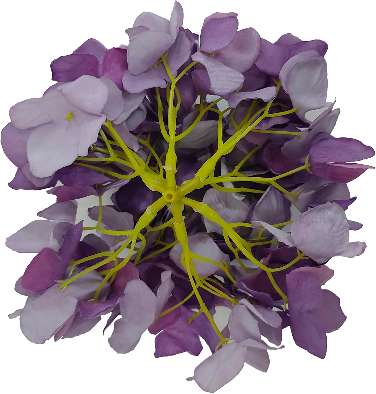 7.1''Purple Hydrangea Artificial Flowers,10Pcs Artificial Silk Hydrangea Heads,81 Petals Faux Hydrangea Flowers Heads with Stems for Home Wedding Baby Shower Decor(Eggplant Purple) - Image 5