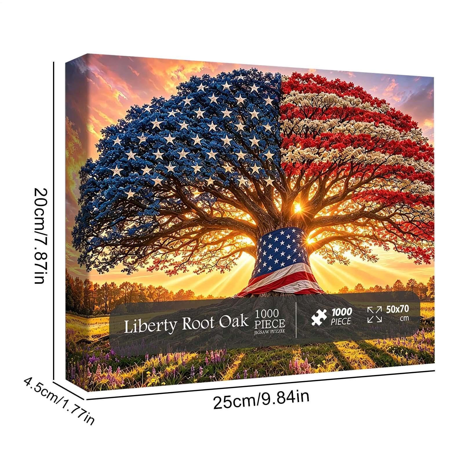 Puzzle Arbre Patriotique Paysage Patriotique 1000 Pièces