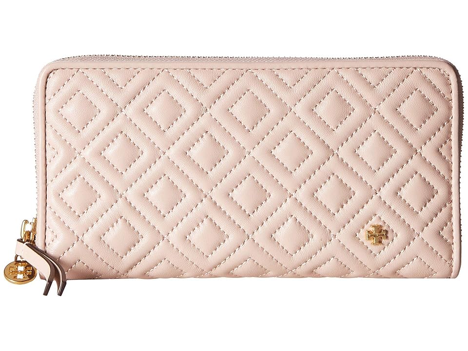 

Tory Burch Fleming Zip Continental Wallet (Shell Pink) Bill-fold Wallet