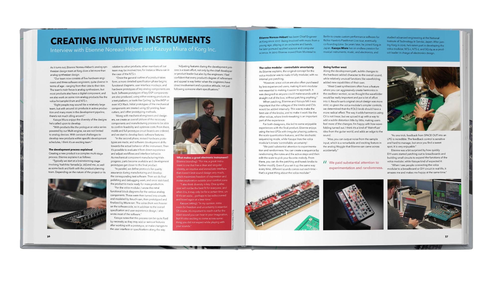 Bjooks Patch & Tweak with Korg Hardcover Bildband über patchbare Synthesizer mit Tipps, Techniken, Beispiel Patches, Interviews und Einblicken in semi modulare Synthese