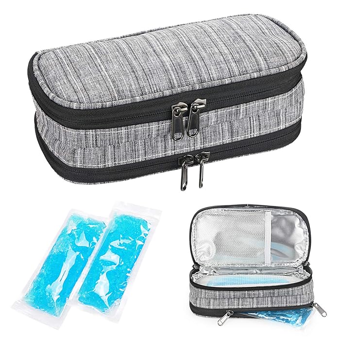 Buy YOUSHARES Insulin Cooler Travel Case, Double Layer Handy Medication