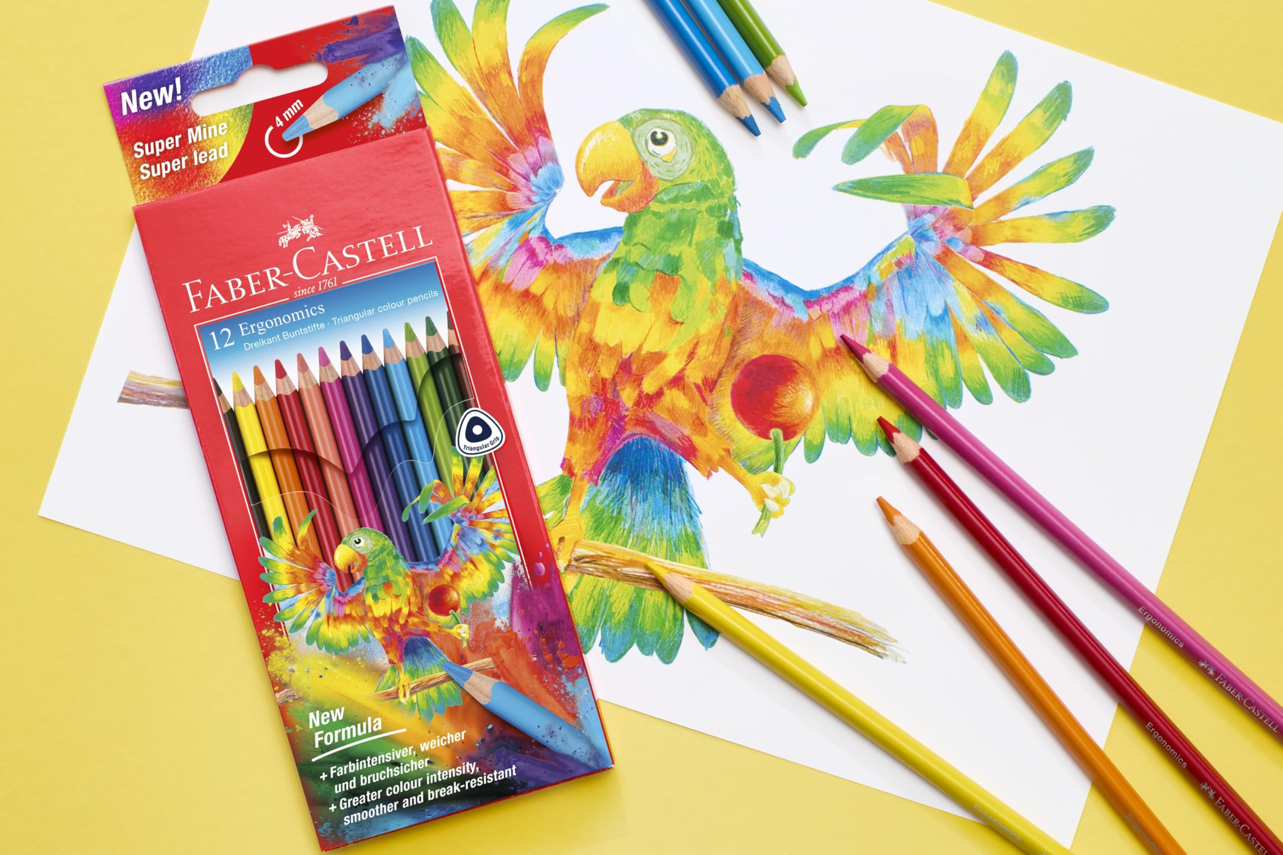 Faber-Castell 116512 Kredki Ołówkowe, Wielokolorowy, 12 Szt.