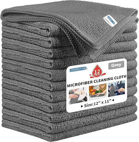 Microfiber Cleaning Cloth, 12 Pack Cleaning Rags,12" X 11...