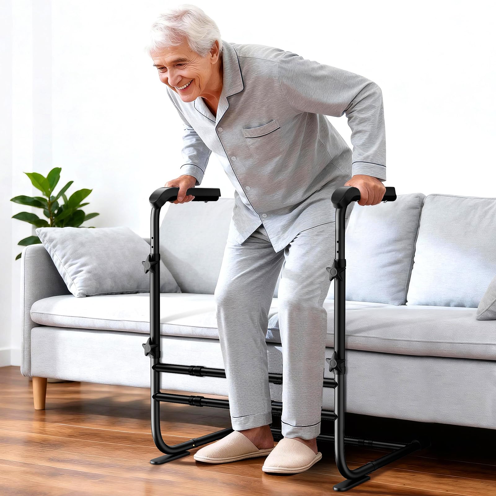 fortemotus couch stand assist with soft & wide handle, height & width adjustable sofa stand assist for elderly, seniors, pregnancy women and disabled, holds up to 350 lbs- similar to stock