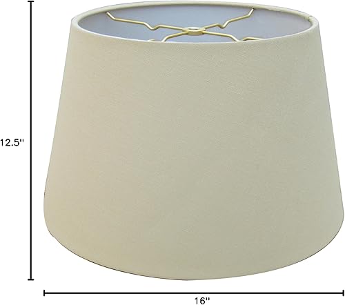Miniatura 8 de Royal Designs, Inc. HB-609-14LNBG Empire - Pantalla para lámpara (9 x 14 x 10,5 pulgadas), color beige lino