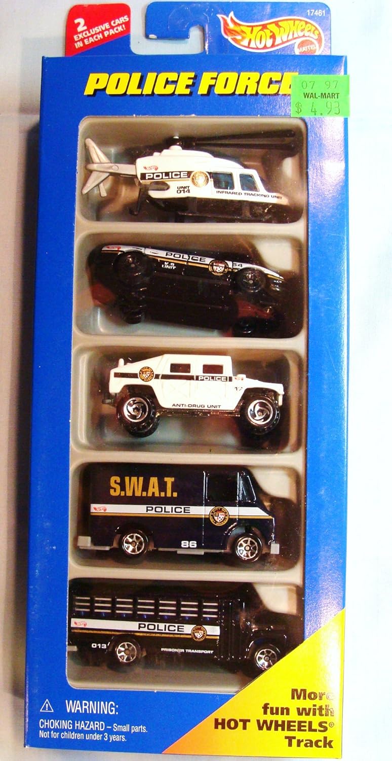 Hot Wheels 1996 Police Force Gift Pack