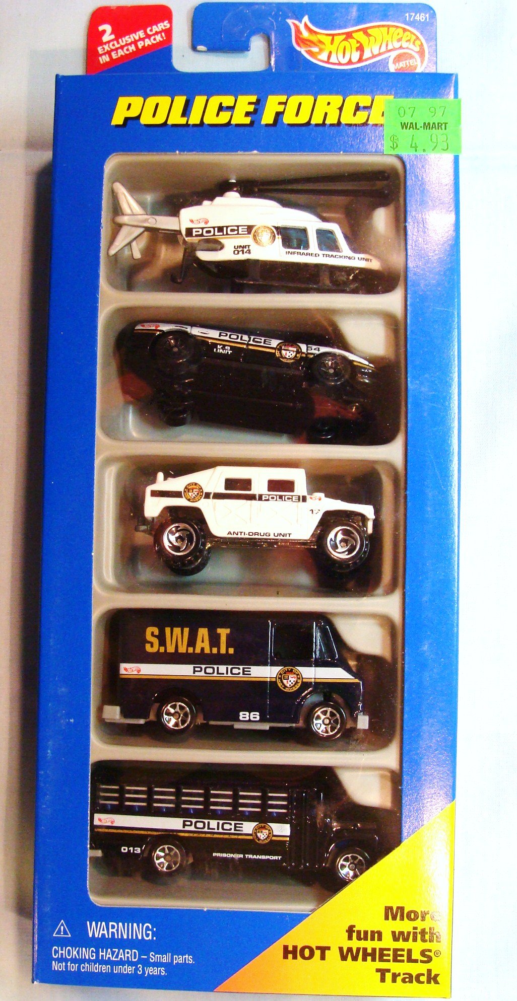 Hot Wheels 1996 Police Force Gift Pack